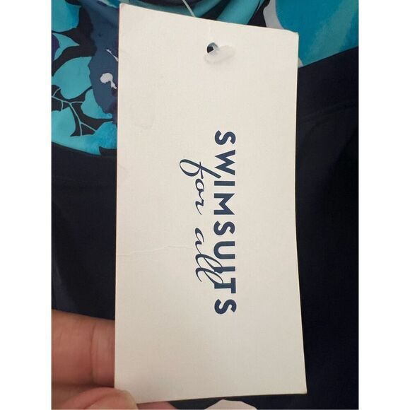 NWT Swimsuits for all Zip-Front Tankini Top 38DDD - Picture 5 of 5